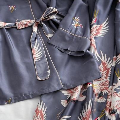 Pigiama Da Uomo In Lino, Kimono, Stile Giapponese, Camicia In Lino A Maniche Lunghe, Pantaloni Da Salotto, Pigiama Biologico, Abbigliamento Per La Casa In Tessuto Naturale, Set Kimono Grigio Da Uomo - Foto 10