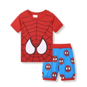 Pigiama estivo Spiderman in cotone di alta qualità e molto alla moda