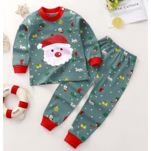 Il pigiama di Babbo Natale per bambini e bambine alla moda