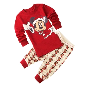 Set di pigiama di Topolino come Babbo Natale alla moda, alta qualità