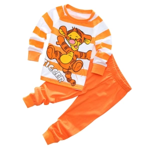 Set pigiama in cotone Tigro Arancione