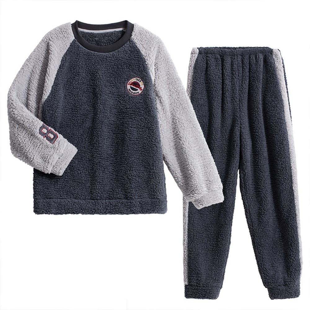 Pigiama Uomo In Flanella Pile A Quadri – I-Smalls – Morbido Anti-pilling – Top Maniche Lunghe + Pantaloni Con Elastico – Taglie S-2XL